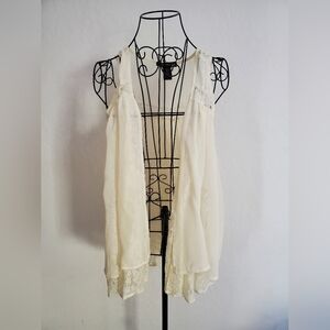 Living Doll Cream Lace Women's Blouse